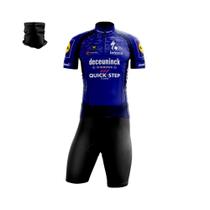 Conjunto Ciclismo Bermuda e Camisa GPX Sports Quick Step Forro Espuma + Bandana