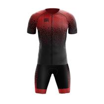 Conjunto Ciclismo Bretelle e Camisa GPX Elite Nightfall Red - GEL