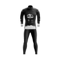 Conjunto Ciclismo Calça e Camisa Manga Longa Red Bull Black