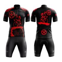 Conjunto Ciclismo Camisa e Bermuda C/ Proteção UV