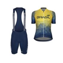 Conjunto Ciclismo Feminino Asw Cbc Amarelo E ul-G