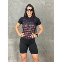 Conjunto Ciclismo Feminino Camisa Manga Curta e Bermuda GEL BIKE