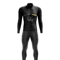 Conjunto Ciclismo Masculino Manga Longa Forro em Gel Ciclistas MTB