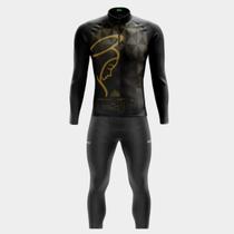 Conjunto Ciclismo Masculino - Nossa Senhora Losango MANGA LONGA (PRO) CALÇA GEL WAY