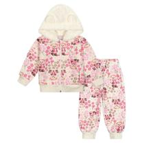 Conjunto Cinti Jaqueta Calça Moletom Peluciado Pelo no Capuz Tamanho:3Cor:Rosa Conjunto Cinti Jaqueta Calça Moletom Peluciado Pelo no Capuz Tamanho:3Cor:Rosa