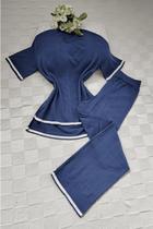 Conjunto Clareslan Calça e Blusa com Listra Conjunto Clareslan Calça e Blusa com Listra