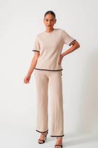 Conjunto Clareslan Calça e Blusa com Listra
