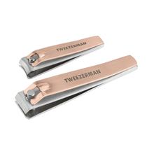 Conjunto Clipper Tweezerman Rose Gold Combo em aço inoxidável Conjunto Clipper Tweezerman Rose Gold Combo em aço inoxidável
