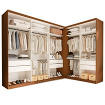 Conjunto Closet Casal sem Portas 2 Módulos 6 Gavetas França Yescasa