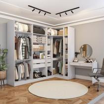Conjunto Closet Kappesberg Adapt Branco 4 Peças 263cm x 235cm Conjunto Closet Kappesberg Adapt Branco 4 Peças 263cm x 235cm