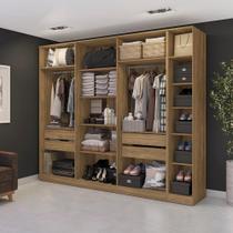 Conjunto Closet Kappesberg Adapt Nogueira 2 Peças 273cm Conjunto Closet Kappesberg Adapt Nogueira 2 Peças 273cm