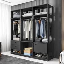 Conjunto Closet Modulado com 3 Cabideiros 1 Porta 2 Gavetas Titan Móveis Leão