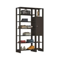 Conjunto Closet Smart Yes 120cm 01 porta 09 prateleiras EY103-107 Nova Móbile