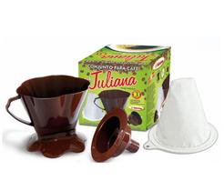 Conjunto Coador Café Juliana Filtro Pano e Funil - 107602