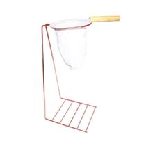 Conjunto Coador De Café 32cm Suporte Cobre Base Para Caneca E Xícara Conjunto Coador De Café 32cm Suporte Cobre Base Para Caneca E Xícara