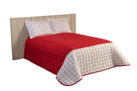 Conjunto cobre leito cama casal queen bali bordado 3 peças