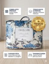 Conjunto Cobre Leito Capri 3 Peças Macio Boutis Matelado Dupla Face Estampado Quarto