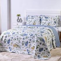 Conjunto Cobre Leito Capri 3 Peças Macio Boutis Matelado Dupla Face Estampado Quarto