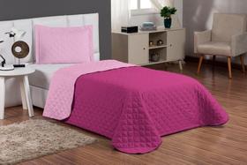 Conjunto Cobre Leito Solteiro Menina 3 Peças Pink/Rosa