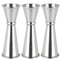 Conjunto Cocktail Jigger Awpeye em aço inoxidável 30mL e 60mL x3