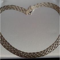 Conjunto Colar 45 Cm E Pulseira Prata 925 8 Fios