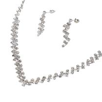 Conjunto Colar E Brinco Brilhante c/ Strass Noivas Festa Casamento Luxo Conjunto Colar E Brinco Brilhante c/ Strass Noivas Festa Casamento Luxo