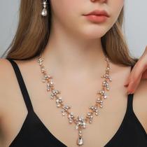 Conjunto Colar e Brinco Debutante Miss Festa Baile Color