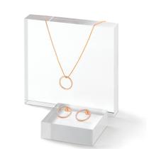 Conjunto Colar E Brinco Dourado Jequiti - Désirée Conjunto Colar E Brinco Dourado Jequiti - Désirée
