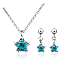 Conjunto Colar E Brinco Estrela Prata Conjunto Colar E Brinco Estrela Prata