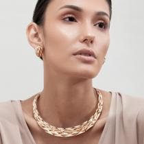 Conjunto colar e brinco new spike Conjunto colar e brinco new spike