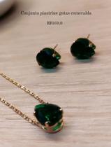 Conjunto Colar e Brinco Semi Joia