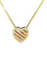 Conjunto Colar e Brinco semijoia Zircônia Conjunto Colar e Brinco semijoia Zircônia