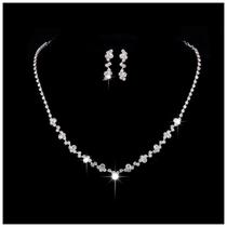 Conjunto Colar E Brinco Strass Noivas Festa Casamento Luxo Conjunto Colar E Brinco Strass Noivas Festa Casamento Luxo
