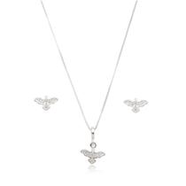Conjunto Colar e Brincos Espirito Santo Prata 925