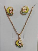Conjunto colar e brincos Infantil