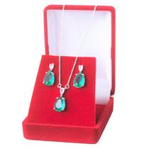 Conjunto Colar Prata 925 Veneziana E Pingente Gota E Brinco Conjunto Colar Prata 925 Veneziana E Pingente Gota E Brinco