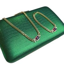 Conjunto Colar Pulseira Feminina Elos Cravejada Zircônia Conjunto Colar Pulseira Feminina Elos Cravejada Zircônia