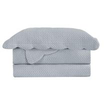 Conjunto Colcha De Casal Velvet Neo Camesa Com 2 Porta Travesseiros