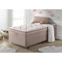 Conjunto Colchão + Box de Solteiro Eiffel Mola Ensacada Anjos 88x188x63 Cm