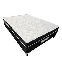 Conjunto Colchão Cama Box Fit Casal Platinum D20 Orthocrin 138x188x49