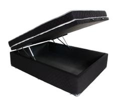 Conjunto Colchão Casal D33 Antialérgico + Cama Box Baú Microfibra BF Colchões 138x188x57cm Conjunto Colchão Casal D33 Antialérgico + Cama Box Baú Microfibra BF Colchões 138x188x57cm