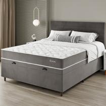 Conjunto Colchão Mola Ensacada e Base Box Baú Casal 65x138cm Eros Yescasa