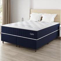 Conjunto Colchão Mola Ensacada e Base Box Queen 67x158x198cm Cairo Yescasa Conjunto Colchão Mola Ensacada e Base Box Queen 67x158x198cm Cairo Yescasa