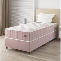 Conjunto Colchão Mola Ensacada e Base Box Solteiro 67x88x188cm Cairo Yescasa Rosa/Rose Conjunto Colchão Mola Ensacada e Base Box Solteiro 67x88x188cm Cairo Yescasa Rosa/Rose