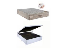 Conjunto Colchão Ortobom Airtech Viúva + Cama Box Baú Jadmax 128x188 - Reforçada -Ideal para espaços Pequenos Conjunto Colchão Ortobom Airtech Viúva + Cama Box Baú Jadmax 128x188 - Reforçada -Ideal para espaços Pequenos