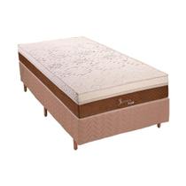 Conjunto Colchão Polar Gold Jasmim+Cama Bege 88x188 Conjunto Colchão Polar Gold Jasmim+Cama Bege 88x188
