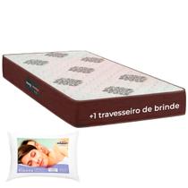 Conjunto Colchão Solteiro Inova D45 Com Travesseiro Ortobom
