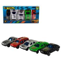 Conjunto Coleção 5 Carrinhos Roda Livre De Plástico Colorido Conjunto Coleção 5 Carrinhos Roda Livre De Plástico Colorido