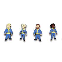 Conjunto colecionador de pinos de metal esmaltado Fallout Vault Dweller 2019 Conjunto colecionador de pinos de metal esmaltado Fallout Vault Dweller 2019