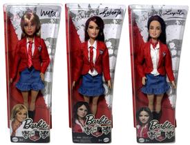 Conjunto Colecionável 03 Bonecas Barbie Rebelde Rbd Coleção Novela Anos 2000 Boneca Menina Cantora Loira Mia Roberta E Lupita Mattel
